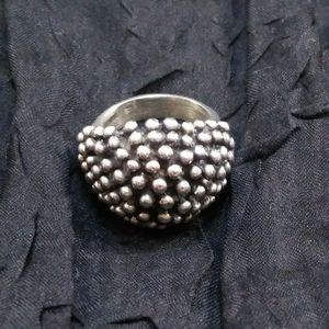 Sterling Silver Multi-Beaded Ring